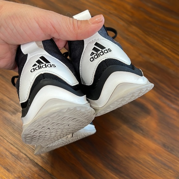 {Adidas}Mens Sz 7 Black Adidas Tennis Shoes - Picture 7 of 12